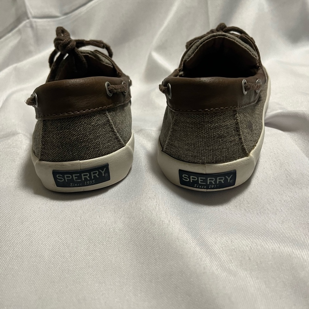 Sperry kids Canvas Boat Shoes size 3M - Picture 6 of 9